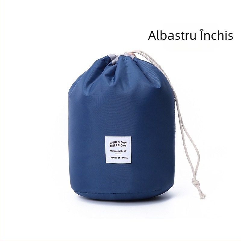 Geantă cosmetică cilindrică în stil coreean, geantă de depozitare impermeabilă pentru călătorii în aer liber, capacitate mare, logo-ul vânzărilor directe din fabrică