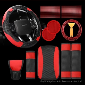 Husă volan auto pentru comerț exterior transfrontalier, husă angrenaj, frână de mână, umăr, cotiera, cutie, linie de robinet, 30 de piese, costum