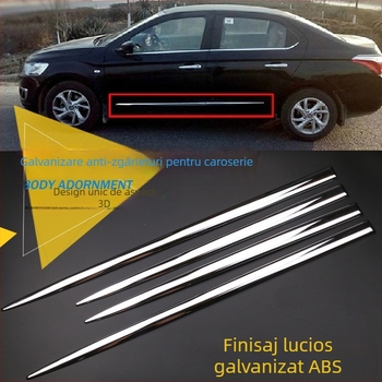 Autocolante decorative cromate electrolizate pentru uși auto, caroserie modificată, bandă anti-zgârieturi, autocolante din fibră de carbon
