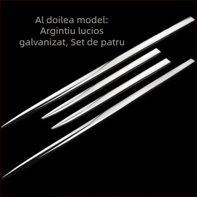 Autocolante decorative cromate electrolizate pentru uși auto, caroserie modificată, bandă anti-zgârieturi, autocolante din fibră de carbon