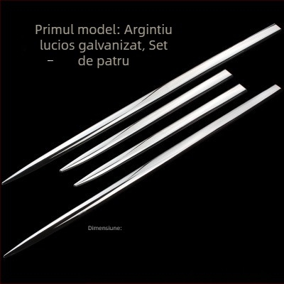 Autocolante decorative cromate electrolizate pentru uși auto, caroserie modificată, bandă anti-zgârieturi, autocolante din fibră de carbon
