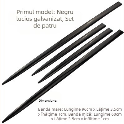 Autocolante decorative cromate electrolizate pentru uși auto, caroserie modificată, bandă anti-zgârieturi, autocolante din fibră de carbon