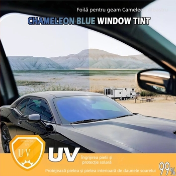 Imperial Purple colorat auto sticlă folie parbriz față protecție solară folie izolatoare sticlă înaltă confidențialitate fantomă trandafir solar folie