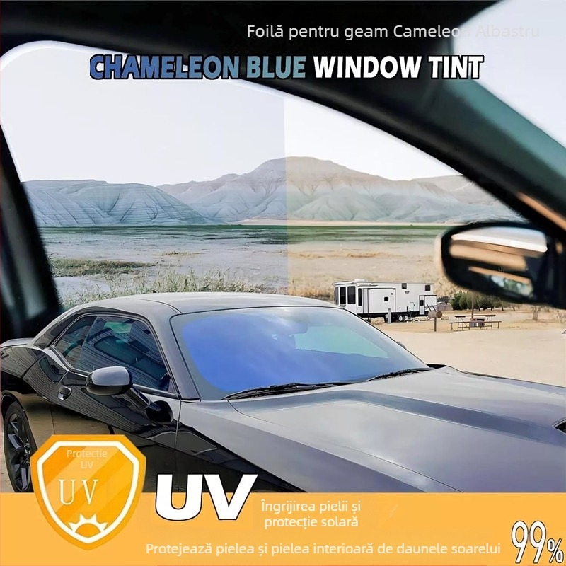 Imperial Purple colorat auto sticlă folie parbriz față protecție solară folie izolatoare sticlă înaltă confidențialitate fantomă trandafir solar folie