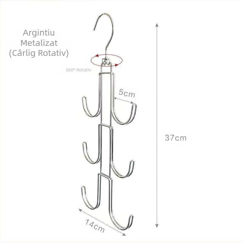 Noul produs Amazon, suport rotativ pentru geantă, cârlig de depozitare pentru haine, umeraș multifuncțional, multistrat, pentru garderobă, agățat cu geantă, artefact