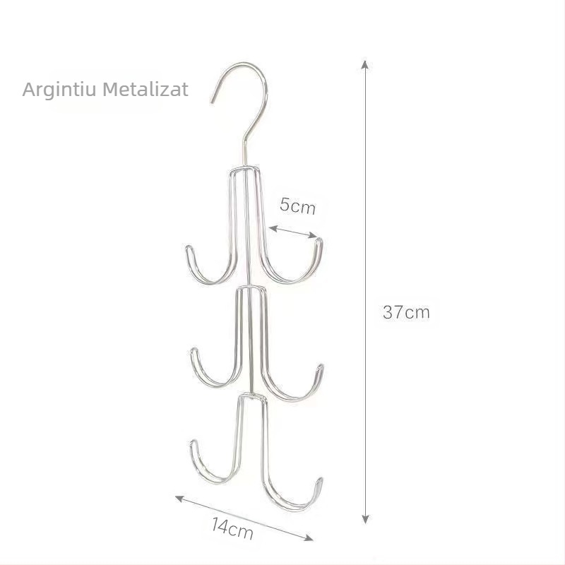 Noul produs Amazon, suport rotativ pentru geantă, cârlig de depozitare pentru haine, umeraș multifuncțional, multistrat, pentru garderobă, agățat cu geantă, artefact