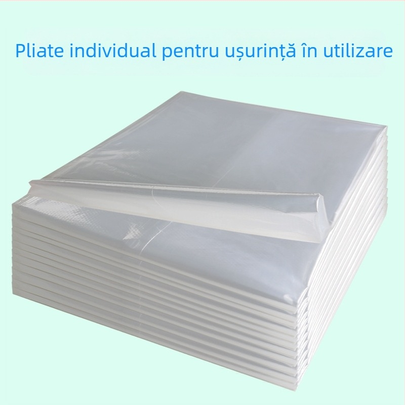 Pânză de unică folosință pentru vopsirea părului și permanentarea șalului pentru salon de înfrumusețare, îngroșată, impermeabilă, eșarfă din plastic, 100