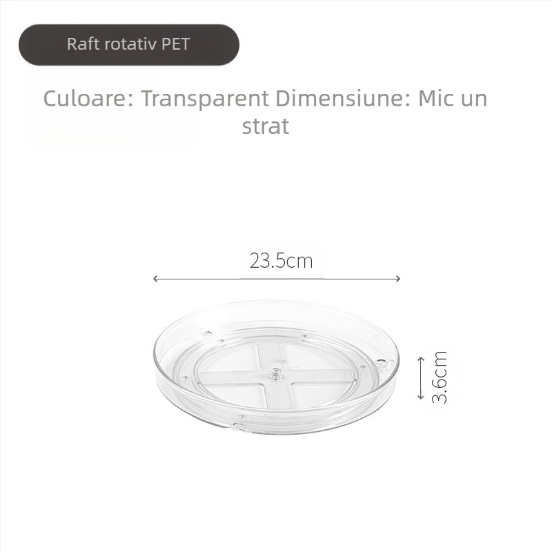 Delun suport de depozitare transparent pentru cosmetice, suport rotativ pentru depozitare, cutie pentru baie, masă de toaletă, parfum, produse de îngrijire a pielii, birou