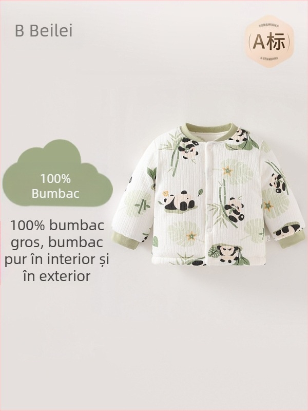 Nou-născuți bebeluși Haine de toamnă și de iarnă din bumbac cald Top Nou-născuți bebeluși din bumbac primăvară și toamnă iarnă haine de toamnă