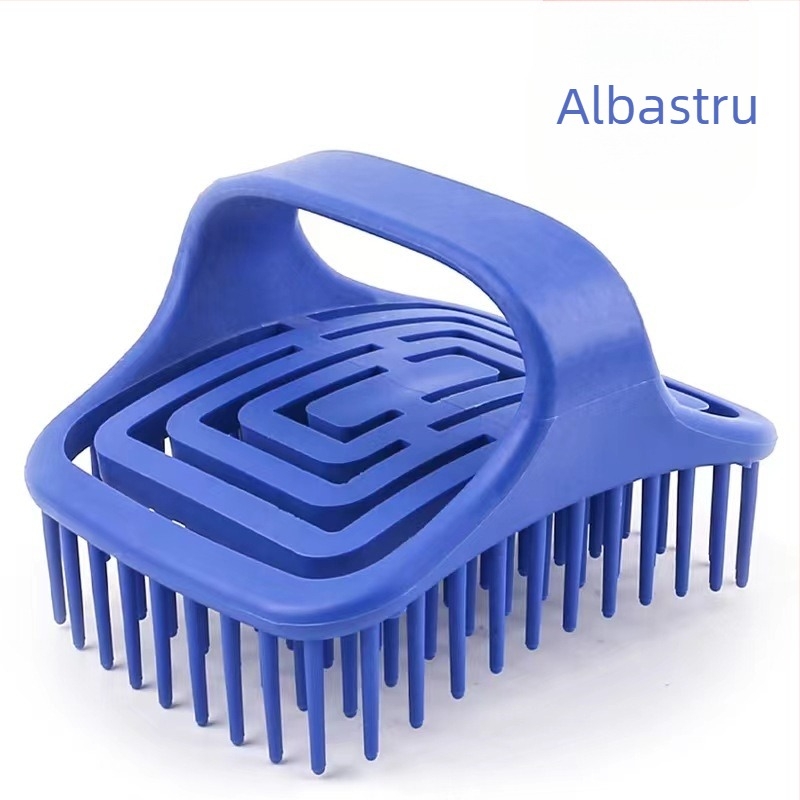 Perie de masaj rotativă cu perie de șampon golă cu peri moi pentru masaj și șamponare, utilizare dublă pentru părul uscat și ud, pieptene de păr neted care nu deteriorează părul