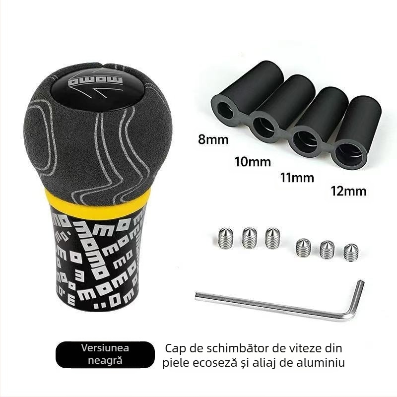 Cap de angrenaj original Momo, cap de angrenaj de înaltă calitate, cap de angrenaj cu băț ondulat, cap de angrenaj modificat, cap de angrenaj mat, graffiti