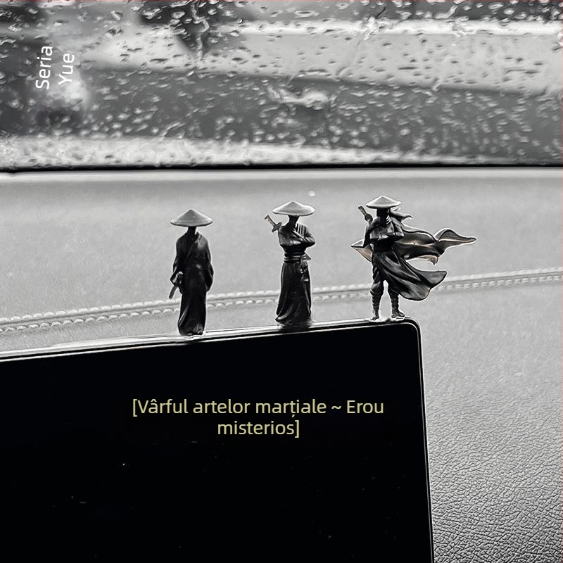 2025 Jianghu Love Chivalrous Decor de consolă laterală pentru geam auto Jianghu Stil antic Vindecător Decorațiune interioară auto