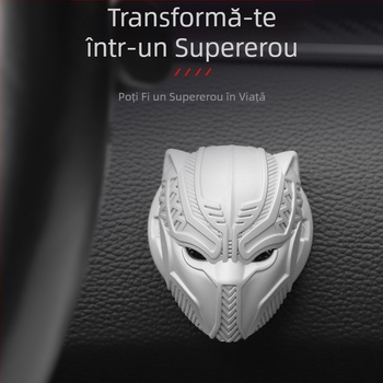 Autocolant decorativ pentru mașina Panther, cu un singur buton de pornire, capac protector, autocolante decorative interioare, inel de aprindere universal, accesorii interioare auto