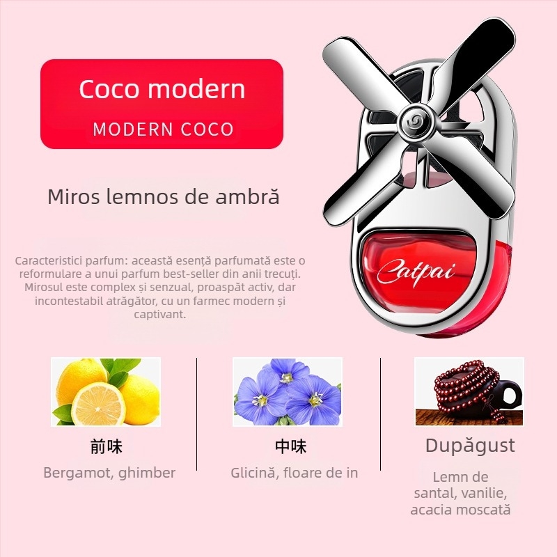 Parfum auto aer condiționat evacuare aer ventilator auto decorare ornamente auto aromaterapie elegantă evacuare aer parfum de lungă durată ușoară