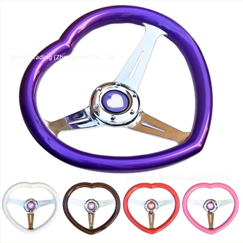 Volan auto modificat cu inimă, stil modificat JDM, volan universal de curse personalizat, model popular, model fierbinte