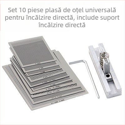 Plasă de oțel universală pentru plantare BGA, plasă de tablă, bilă de plantare, 10/27 bucăți, încălzire directă, plasă universală din oțel, plasă universală pentru întreținerea cipurilor de computer