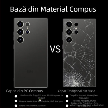 Husa de telefon pentru Samsung S25Ultra, cu aspect de piele, simulare carcasă de protecție pentru Galaxy S24 S23