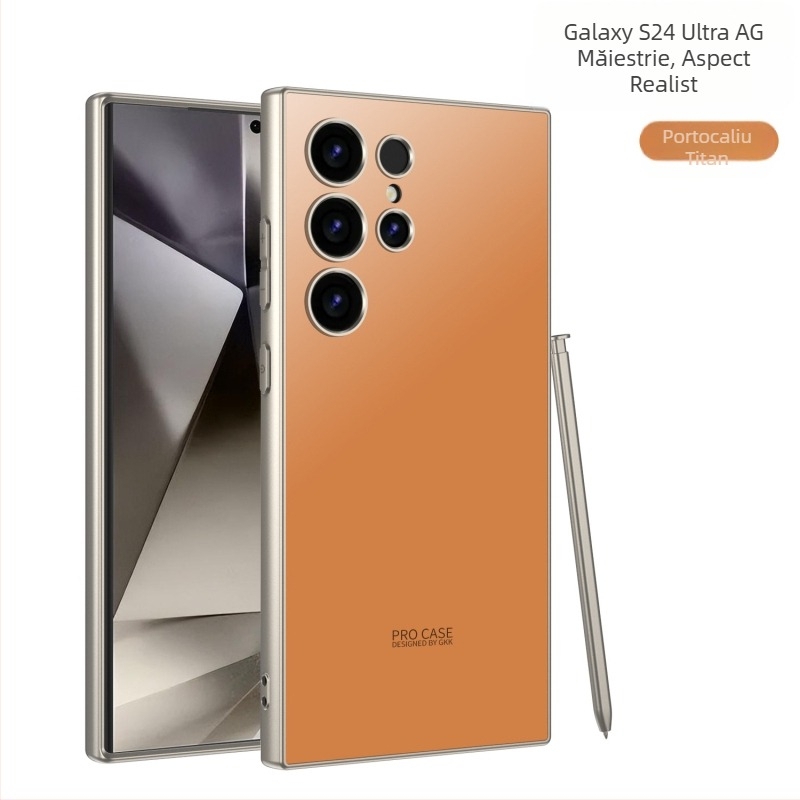 Husa de telefon pentru Samsung S25Ultra, cu aspect de piele, simulare carcasă de protecție pentru Galaxy S24 S23