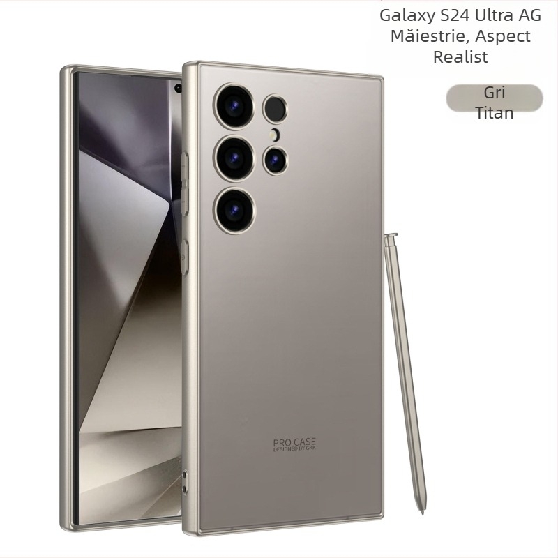 Husa de telefon pentru Samsung S25Ultra, cu aspect de piele, simulare carcasă de protecție pentru Galaxy S24 S23