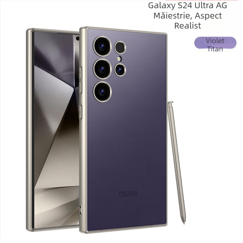 Husa de telefon pentru Samsung S25Ultra, cu aspect de piele, simulare carcasă de protecție pentru Galaxy S24 S23