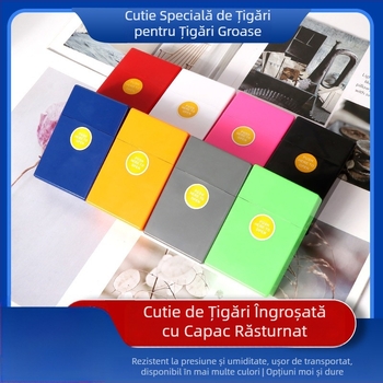Toc de țigară din plastic ABS solid de culoare solidă, grosier, special, cu flip, îngroșat, compresie, impermeabil, rezistent la transpirație, vânzare directă