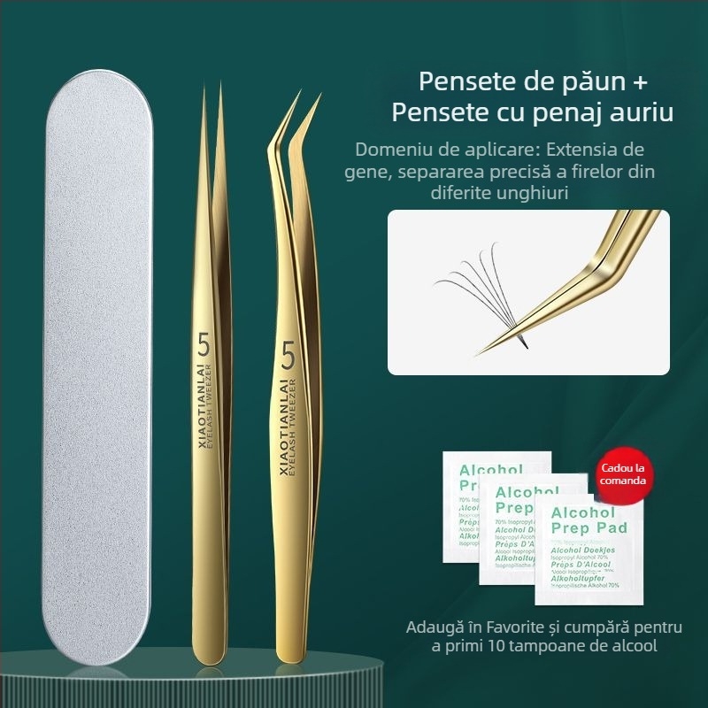 Cadouri de comerț exterior, pensete pentru gene false, altoire, un set complet de instrumente, generație de cadouri pentru profesori de gene de înaltă calitate