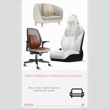 Advanced Sense Pana piele auto pernă lombară gât pernă auto scaun interior pernă lombară tetieră pernă scaun fund pernă