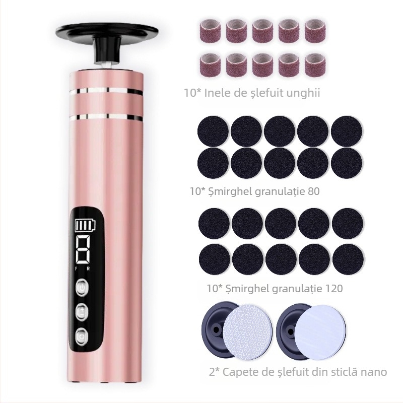 Cel mai bine vândut aparat electric de pedichiură pentru picioare, aparat reîncărcabil de pedichiură pentru picioare, îndepărtarea pielii moarte și a bătăturilor, aparat electric de pedichiură, Source Factory