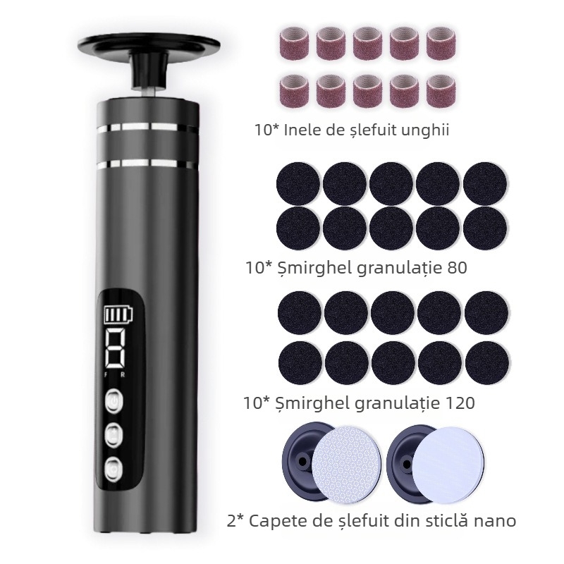 Cel mai bine vândut aparat electric de pedichiură pentru picioare, aparat reîncărcabil de pedichiură pentru picioare, îndepărtarea pielii moarte și a bătăturilor, aparat electric de pedichiură, Source Factory