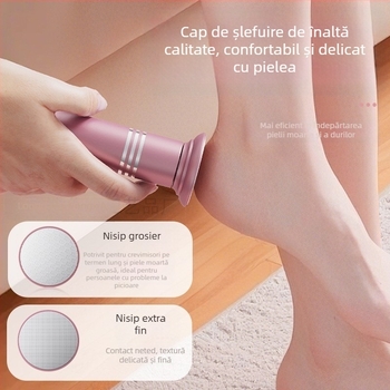 Mașină de râșnit electrică pentru picioare, vânzare transfrontalieră, artefact de măcinare a pielii complet automat, aparat de ras două în unu pentru îndepărtarea pielii moarte și a bătăturilor, mașină de râșnit pentru picioare