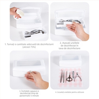 Cutie de dezinfectare transfrontalieră a unghiilor, filtru de dezinfectare cu alcool, cutie de curățare a unghiilor, cutie de curățare multifuncțională, cutie de sterilizare, cutie de scule