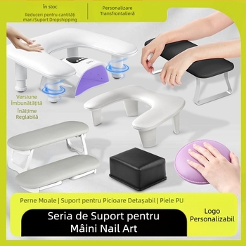 Pernă de mână pentru manichiură în formă de U transfrontalieră, pernă de mână portabilă, suport detașabil, tip înclinare, stil rusesc multifuncțional