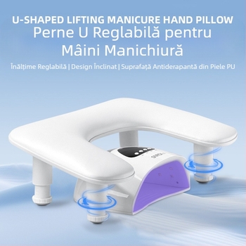 Pernă de mână pentru manichiură în formă de U transfrontalieră, pernă de mână portabilă, suport detașabil, tip înclinare, stil rusesc multifuncțional