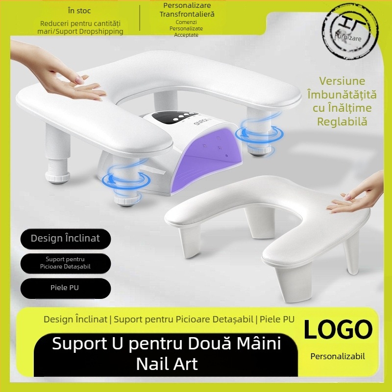 Pernă de mână pentru manichiură în formă de U transfrontalieră, pernă de mână portabilă, suport detașabil, tip înclinare, stil rusesc multifuncțional
