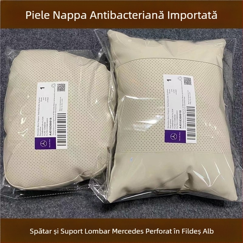 Potrivit pentru Nappa Mercedes-Benz Original același stil pernă lombară suport gât auto tetiera E-Class Glcgls pernă scaun