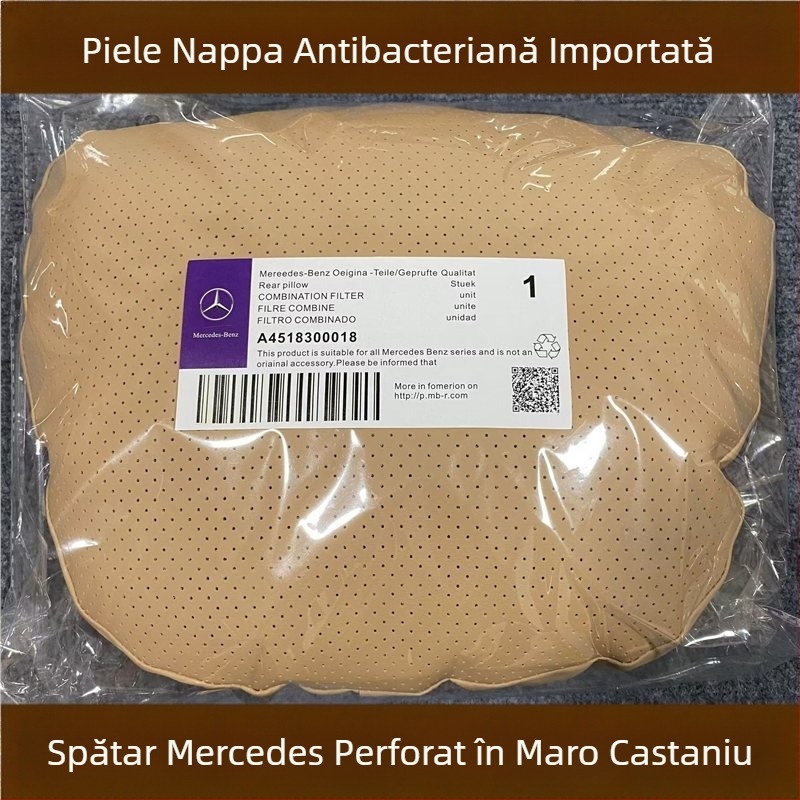 Potrivit pentru Nappa Mercedes-Benz Original același stil pernă lombară suport gât auto tetiera E-Class Glcgls pernă scaun