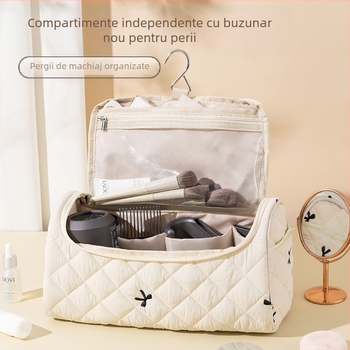 Noua geantă de depozitare pentru uscătorul de păr de la Amazon, geantă de depozitare portabilă de mare capacitate pentru călătorii, geantă portabilă de nișă de spălare de înaltă calitate