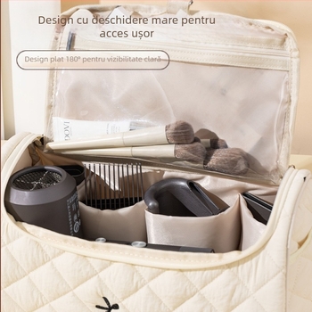 Noua geantă de depozitare pentru uscătorul de păr de la Amazon, geantă de depozitare portabilă de mare capacitate pentru călătorii, geantă portabilă de nișă de spălare de înaltă calitate