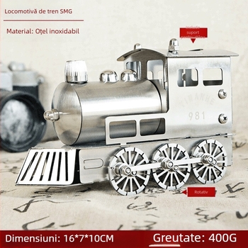 Oțel inoxidabil pentru fabricarea obiectelor metalice Smg Wushi, locomotivă cu elicopter, rachetă de vânătoare, model de birou