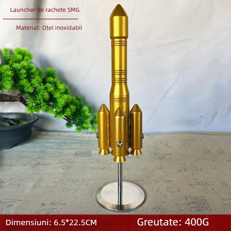 Oțel inoxidabil pentru fabricarea obiectelor metalice Smg Wushi, locomotivă cu elicopter, rachetă de vânătoare, model de birou