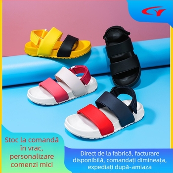 Sandale sport transfrontaliere Dachang pentru băieți și fete, pantofi de plajă cu talpă moale, papuci ușori pentru copii, talpă moale antiderapantă, fabrica Jinjiang
