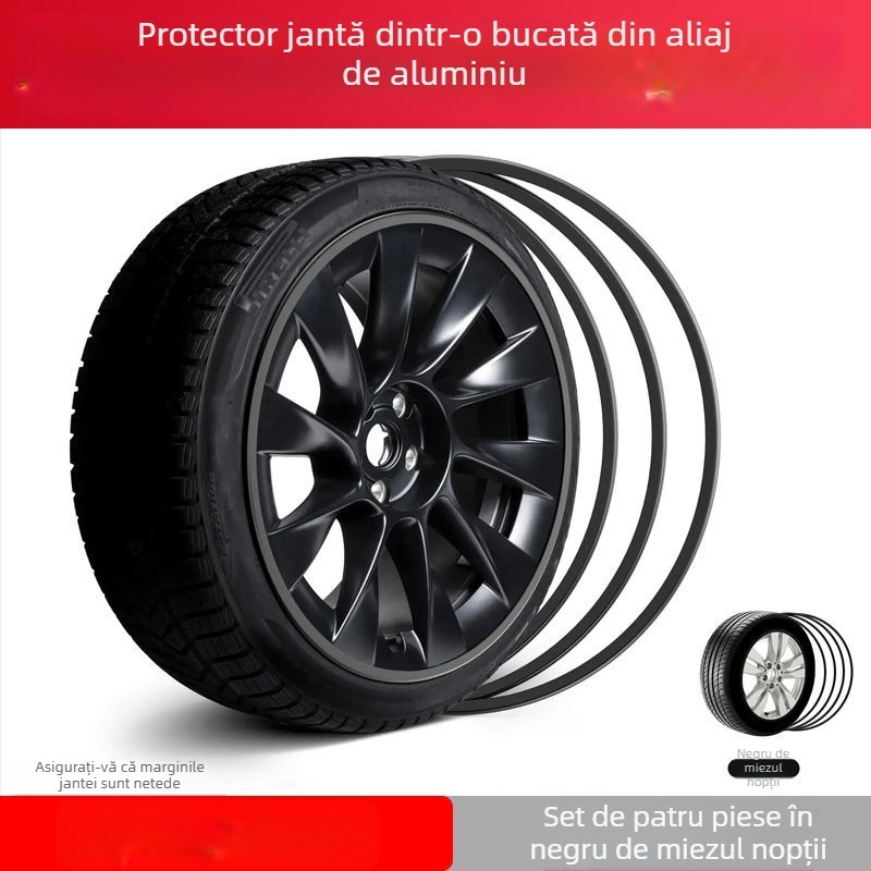 1 buc mașina roată butuc protecție inel bandă modificat anvelope jantă decorativă autocolant corp anti-zgârieturi anti-coliziune bandă