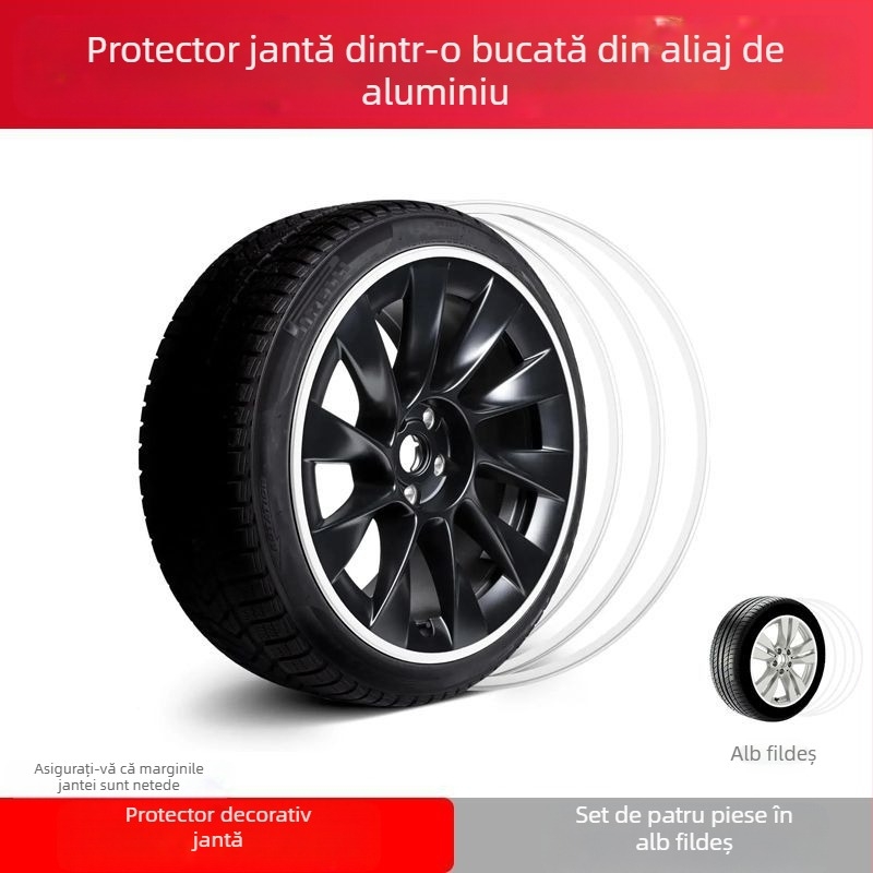 1 buc mașina roată butuc protecție inel bandă modificat anvelope jantă decorativă autocolant corp anti-zgârieturi anti-coliziune bandă
