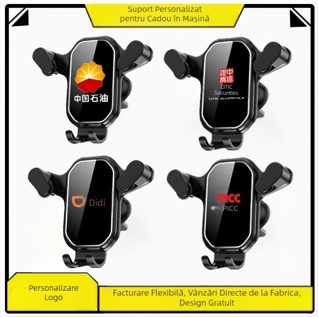 Suport auto personalizat cu logo, suport universal special pentru încărcare wireless, cadouri mici pentru evenimente creative personalizate