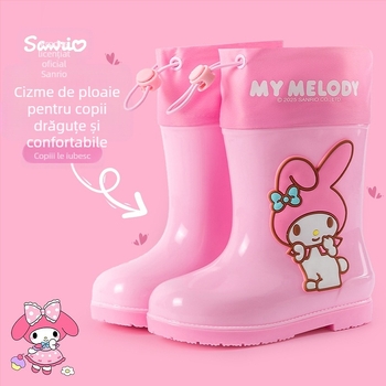 Sanrio impermeabil Beam Kulomi primăvara și vara pantofi de ploaie pentru copii scurt tub în aer liber antiderapante patru anotimpuri cizme de ploaie pentru fete