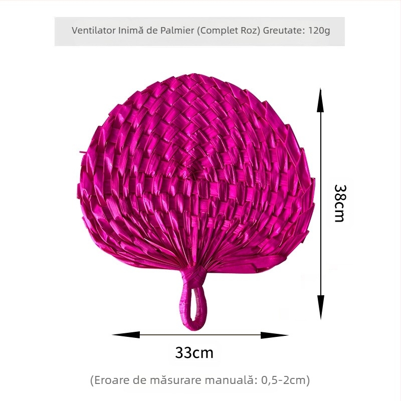 Evantai de palmier din paie, en-gros, evantai de vară, artă cool, evantai din frunze de cattail, țesut manual, portabil, evantai de mână, decorațiuni de perete suspendate