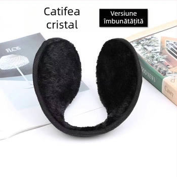 Căști pentru urechi, căști de pluș pentru bărbați și femei, iarna, spate, purtând căptușeală caldă pentru urechi, îngroșată, mare