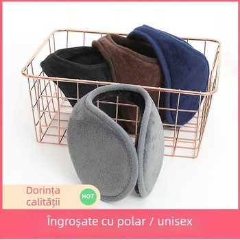 Căști pentru urechi, căști de pluș pentru bărbați și femei, iarna, spate, purtând căptușeală caldă pentru urechi, îngroșată, mare