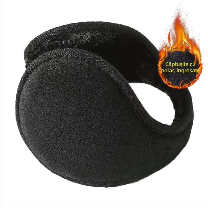 Căști pentru urechi, căști de pluș pentru bărbați și femei, iarna, spate, purtând căptușeală caldă pentru urechi, îngroșată, mare