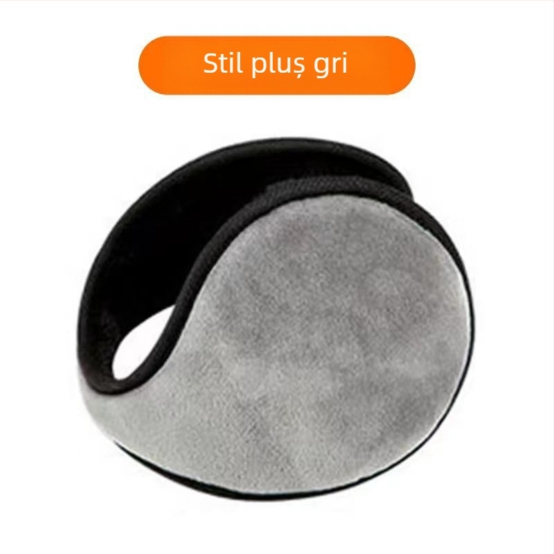 Căști pentru urechi, căști de pluș pentru bărbați și femei, iarna, spate, purtând căptușeală caldă pentru urechi, îngroșată, mare